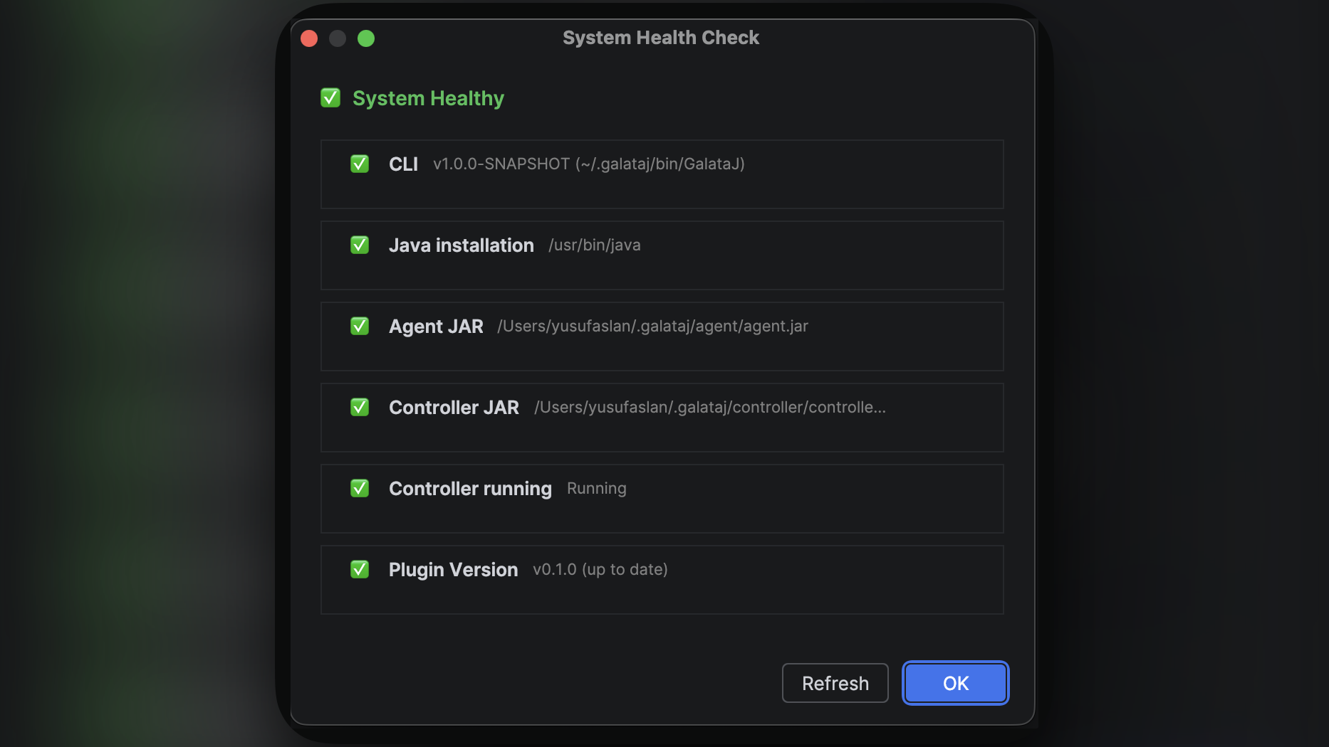 Health Check Results